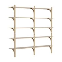 Levi Wall Shelf 180 cm Big Brass / Naturlack Oak