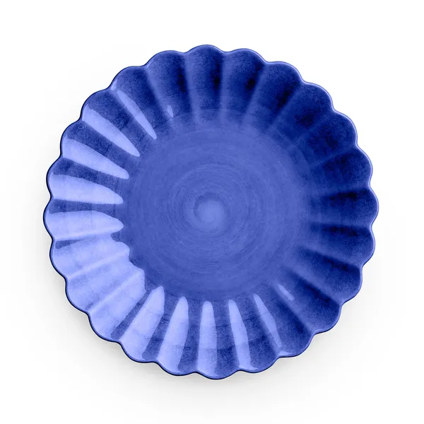 Oyster Tallerken Blå 20 cm