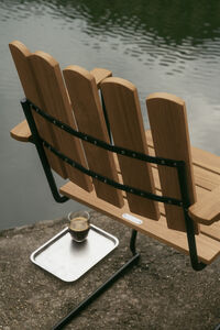 Armstol A2 Ubehandlet Teak / Sort