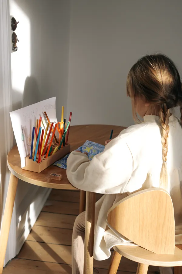 Mouse Sæt Børnestol + bord (6–10 år) Eg