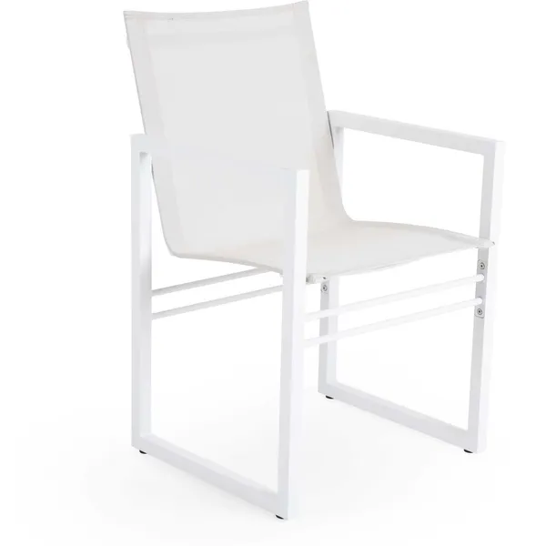 Vevi Dining Chair White/Alu