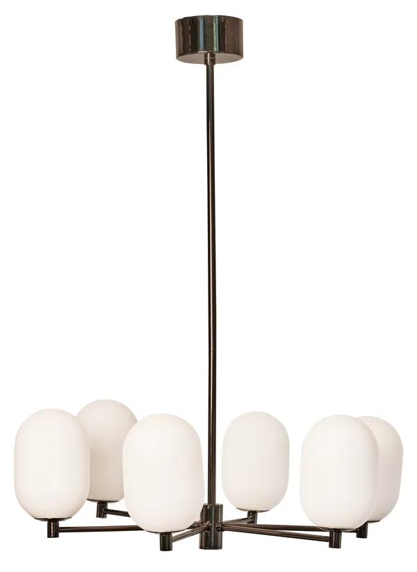 Noor Kattokruunu 65 cm Opal / Musta
