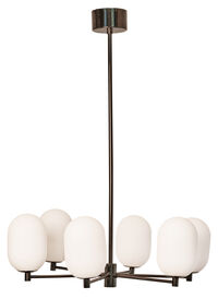 Noor Kattokruunu 65 cm Opal / Musta