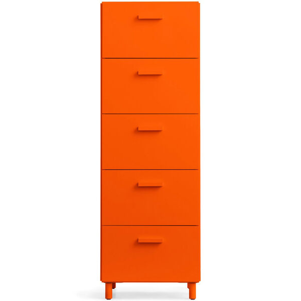 Relief Kommode Høj med Ben Orange