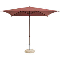 Terrazza Parasol Square Off-white / Burgundy