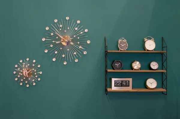 Boxed Flip Wall/Table Clock Brushed Steel