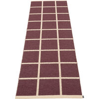 Criss Muovimatto Burgundy / Cream 70x225 cm