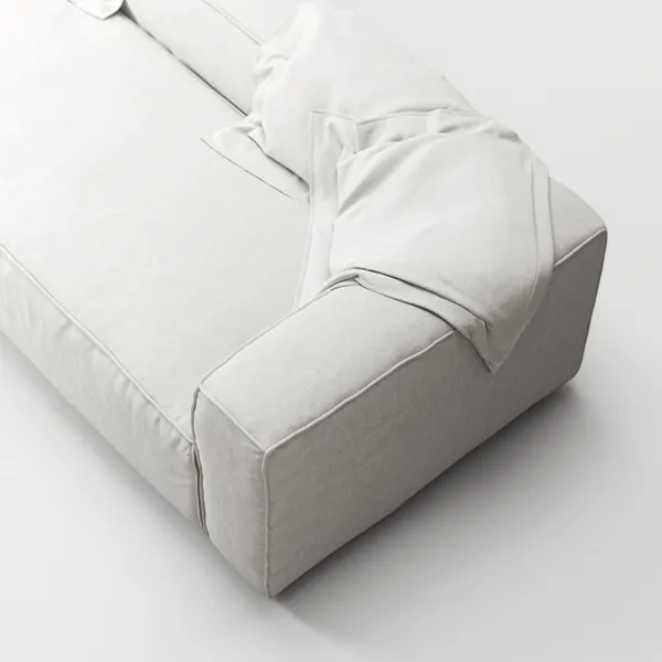 Grand 3-Sitssoffa Minetyg Moon White