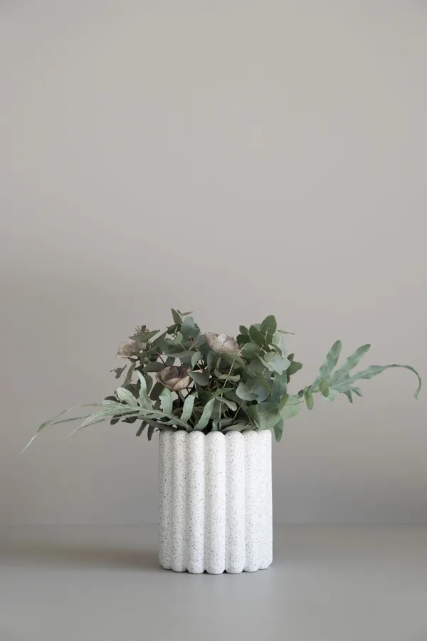 Mist Krukke Medium Hvit