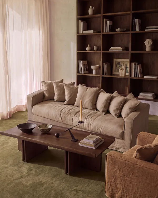 Loom 3-Personers Sofa Hør Beige