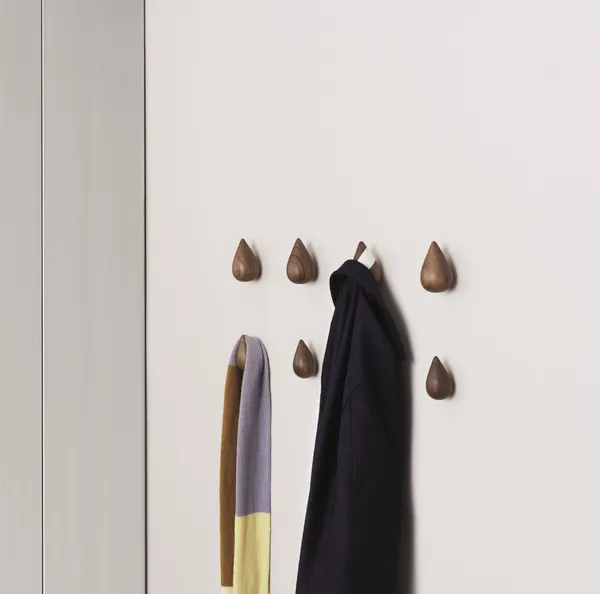 Dropit Hooks Large Walnut - 2 kpl