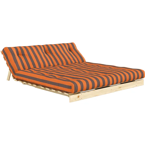 Roots Sovesofa 160x200 cm Oransje / Brun