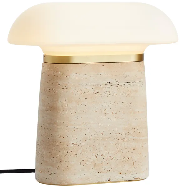 Nova Bordlampe Ivory Travertin