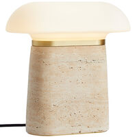 Nova Bordlampe Ivory Travertin