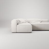 Grand Loungesofa 3-Pers åben ende Højre Steam White
