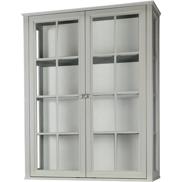 Stockholm 2.0 Vitrin Cabinet 99x34x124 Grey