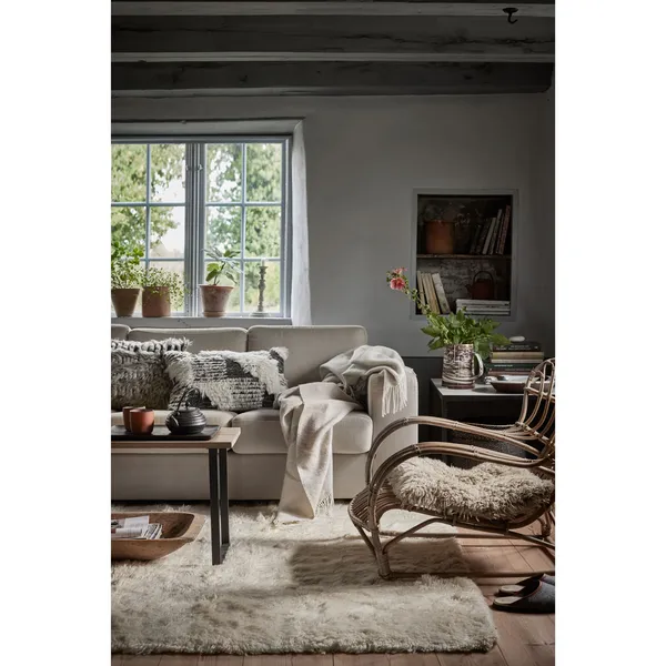 Cloudy Teppe 170x230 cm Naturhvit