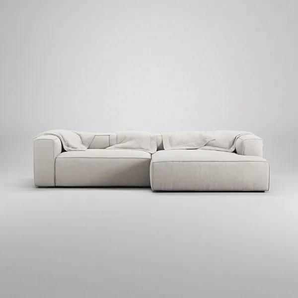 Grand Kolmipaikkainen Sohva leposohva Oikea Moon White