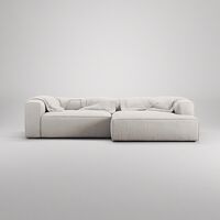 Grand Kolmipaikkainen Sohva leposohva Oikea Moon White
