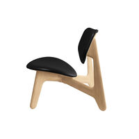Slab Loungestol Naturlig / Sort Skinn