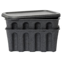 Paper Pulp Laatikot 2 kpl:n pakkaus Pieni Charcoal