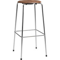High Dot™ Baarijakkara 4 Jalalla 76 cm Krominvärinen / Pähkinäpuuviilu