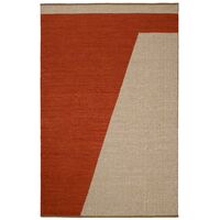 Una Matta Spårbar 180x270 cm Rust/Beige/Offwhite