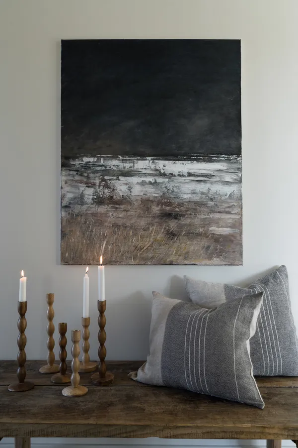 Pudebetræk 40x60 cm Gråt/Natur