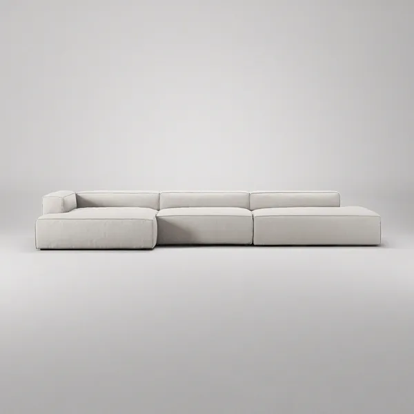 Grand 5-Personers Sofa åben ende Højre Moon White