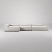 Grand 5-Personers Sofa åben ende Højre Moon White