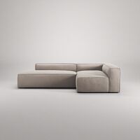 Grand Loungesoffa 3-Sits öppet avslut Vänster Minetyg Sandshell Beige