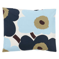 Unikko Pudebetræk 50x75 cm Offwhite / Blueberry