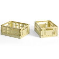 Colour Crate Mini Oppbevaring 2-pk Light Yellow