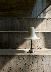 Pantop Bordlampe Bærbar Ø18 Krom / Cream White