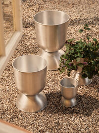 Hourglass Krukke H59 cm Aluminium