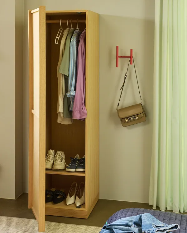 Kura Wardrobe Small Natural