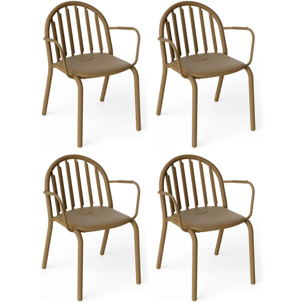 Fred's Lepotuoli 4 kpl:n pakkaus Mochaccino