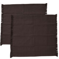 Umami Serviet 45x45 cm 2-pak Brun / Sort