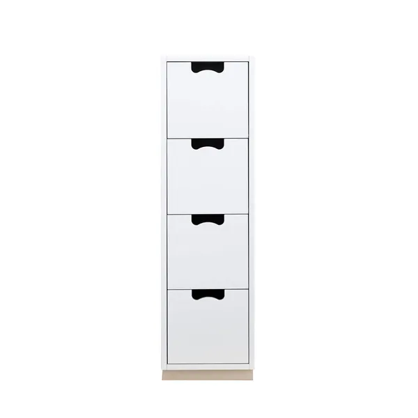 Snö J4 Chest Of Drawers Light Grey Base Oak