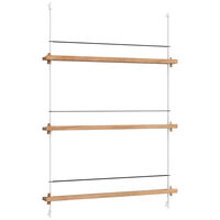 Magazine Hylly 85x123 cm Tammi/Valkoinen