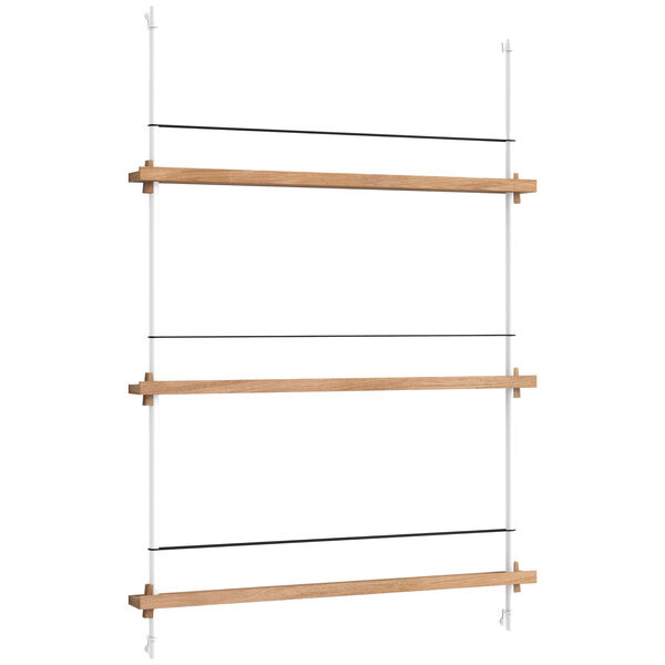 Magazine Hylle 85x123 cm Eik/Hvit
