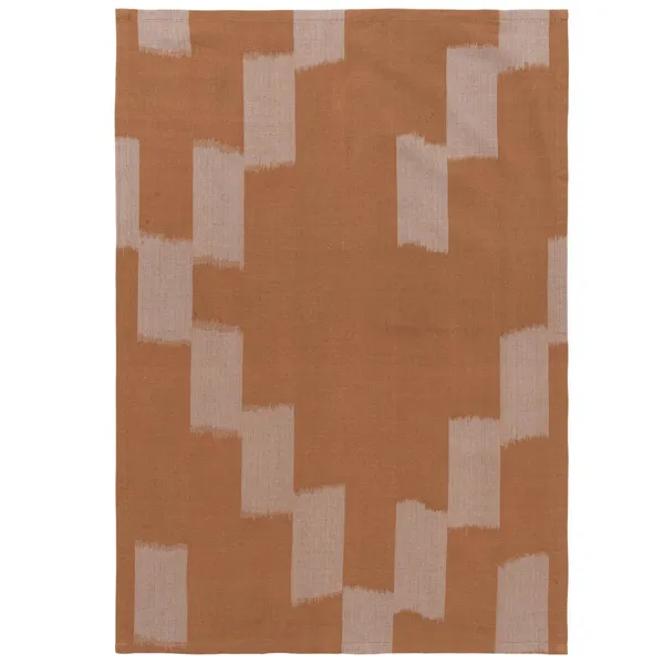 Ikat Keittiöpyyhe 50x70 cm Mist Blue / Terracotta