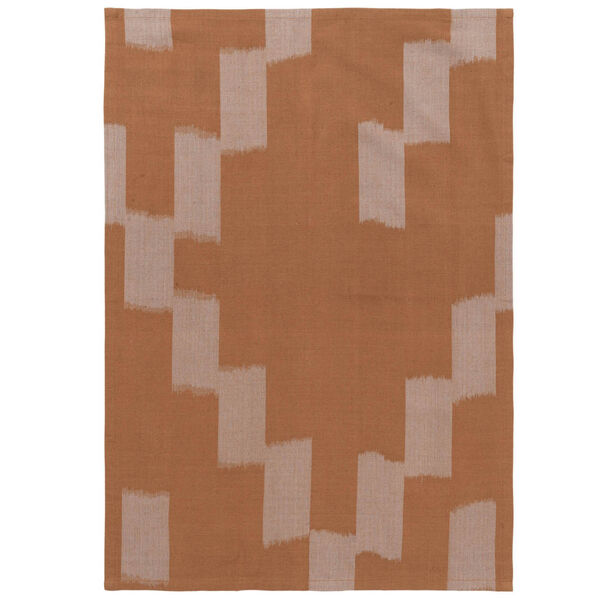 Ikat Kjøkkenhåndkle 50x70 cm Mist Blue / Terracotta