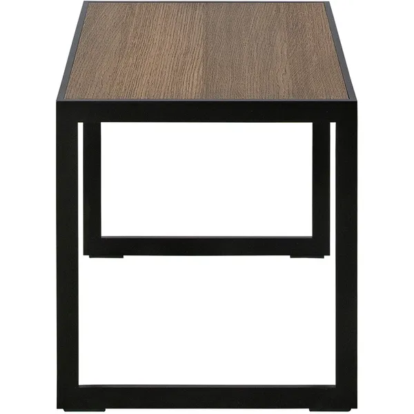 Square Sidebord 56x41x43 cm Sort/Burned Walnut