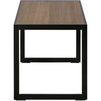 Square Sidebord 56x41x43 cm Sort/Burned Walnut