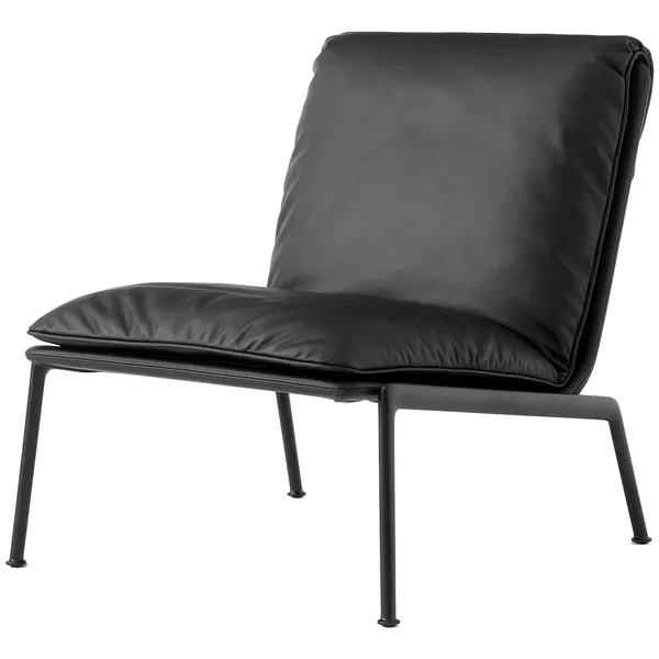 Muno LN18 Lounge-Tuoli Warm Black / Musta Nahka