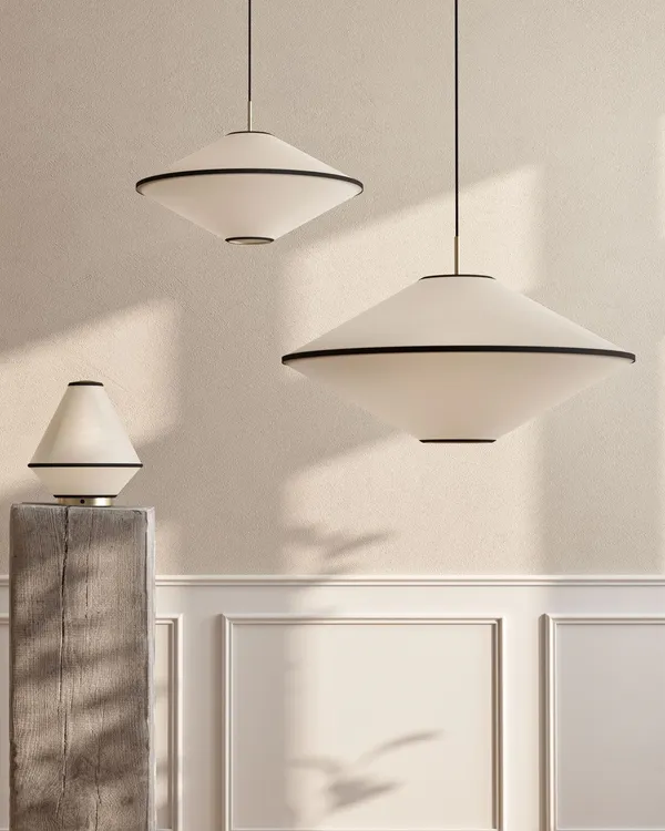 Tafta Bordlampe Portabel Sort/Off-white
