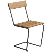 Stol 1 Obehandlad Teak / Varmförzinkat Stål