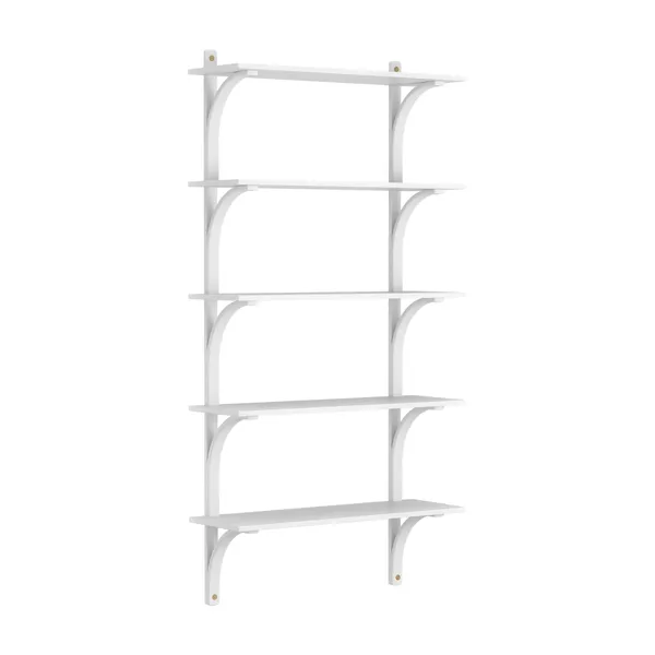 Levi Wall Shelf 90 cm Big Brass / Vitlaserad Ash