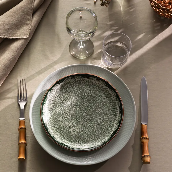 Ostindia Floris Tallerken 20 cm Grøn